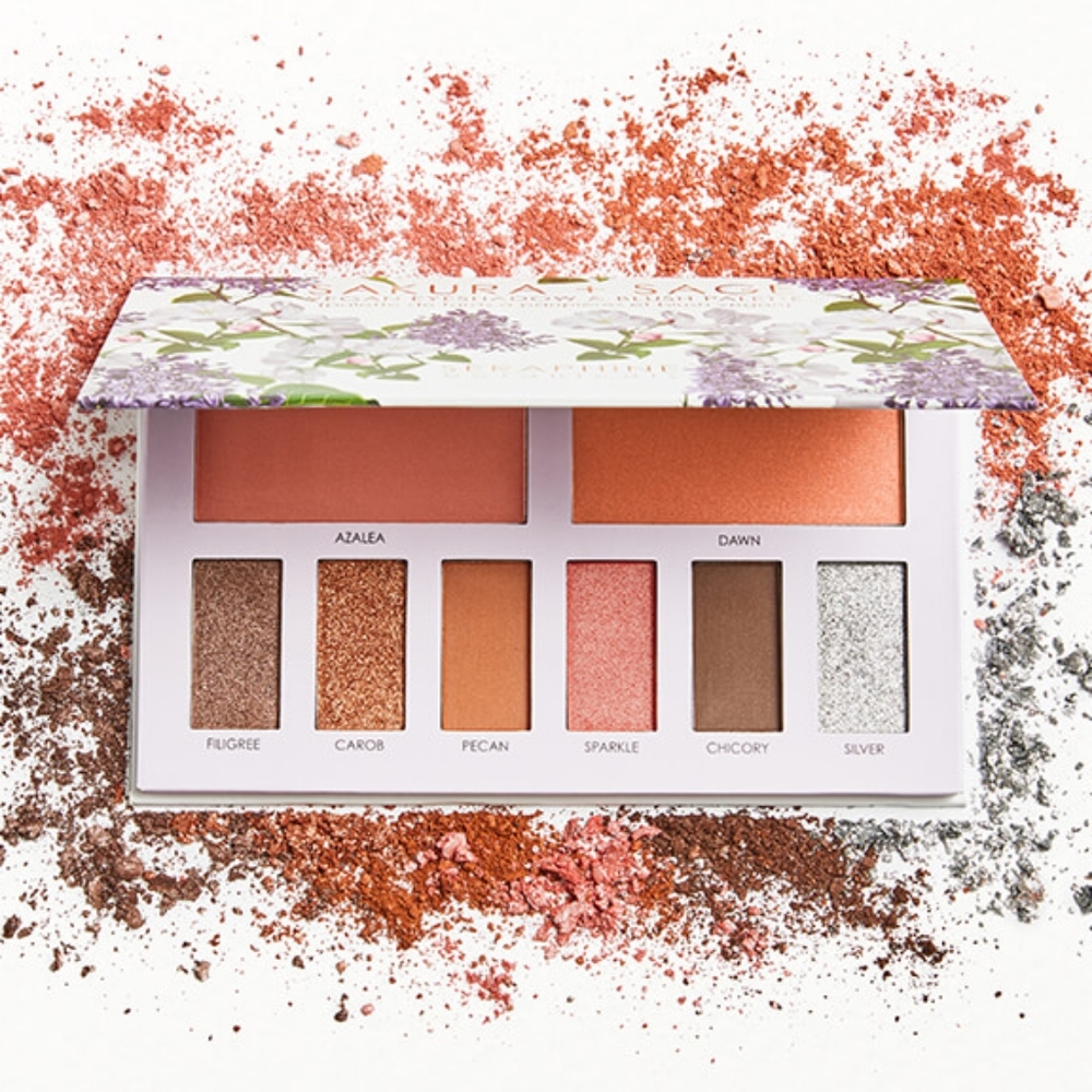Sakura + sage vegan eyeshadow and blush palette never used